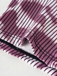 Rest Era Men's Purple And White Striped Print Boxer Briefs Winter Naked - Multicolor - View 5