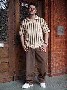 LEOGASHI LEOGASHI 时尚男士常规袖短袖 Polo 衫，纽扣前襟，波西米亚风图案；男士纯色针织半拉链网眼纹理短袖 Polo 衫；男士针织衫；男士钩针衬衫；男士复古衬衫；MerlaDesigns 男女通用多色衬衫；夏季衬衫；钩针格子衬衫；彩色格子钩针衬衫；男士钩针衬衫；彩虹衬衫。 - 彩色 - 查看 4