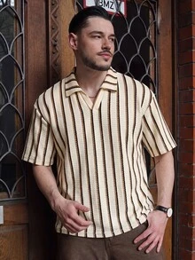 LEOGASHI LEOGASHI 时尚男士常规袖短袖 Polo 衫，纽扣前襟，波西米亚风图案；男士纯色针织半拉链网眼纹理短袖 Polo 衫；男士针织衫；男士钩针衬衫；男士复古衬衫；MerlaDesigns 男女通用多色衬衫；夏季衬衫；钩针格子衬衫；彩色格子钩针衬衫；男士钩针衬衫；彩虹衬衫。 - 彩色 - 查看 5