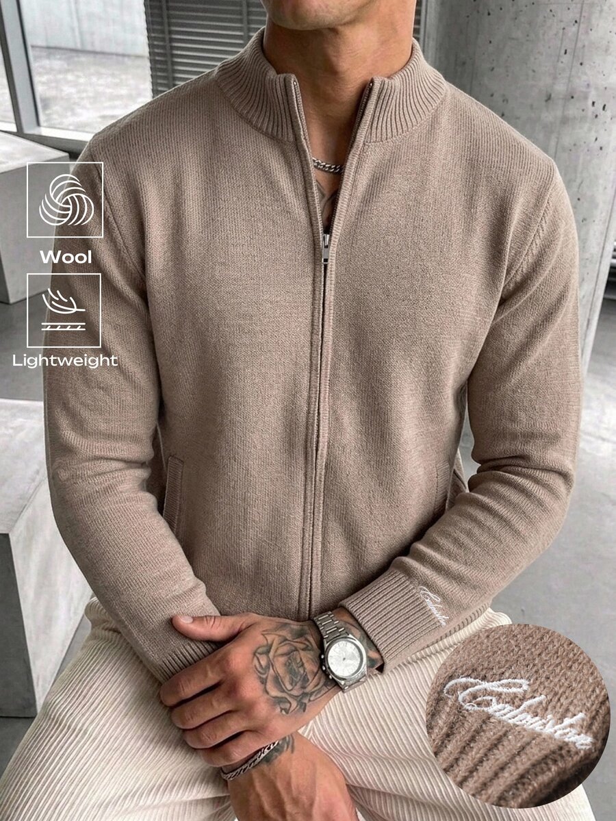 Manfinity LEGND Men Cardigans - Coffee Brown - View 1