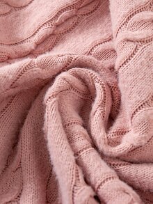 SHEIN 秋冬新生兒蝴蝶結印花可愛嬰兒連身衣 + 帽子 - 藕粉色 - 查看 5