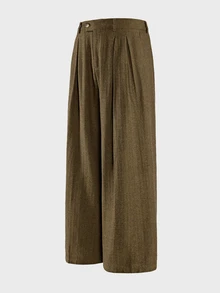 AXEPEAK Men's Casual Versatile Commuter Pants - Camel - View 7