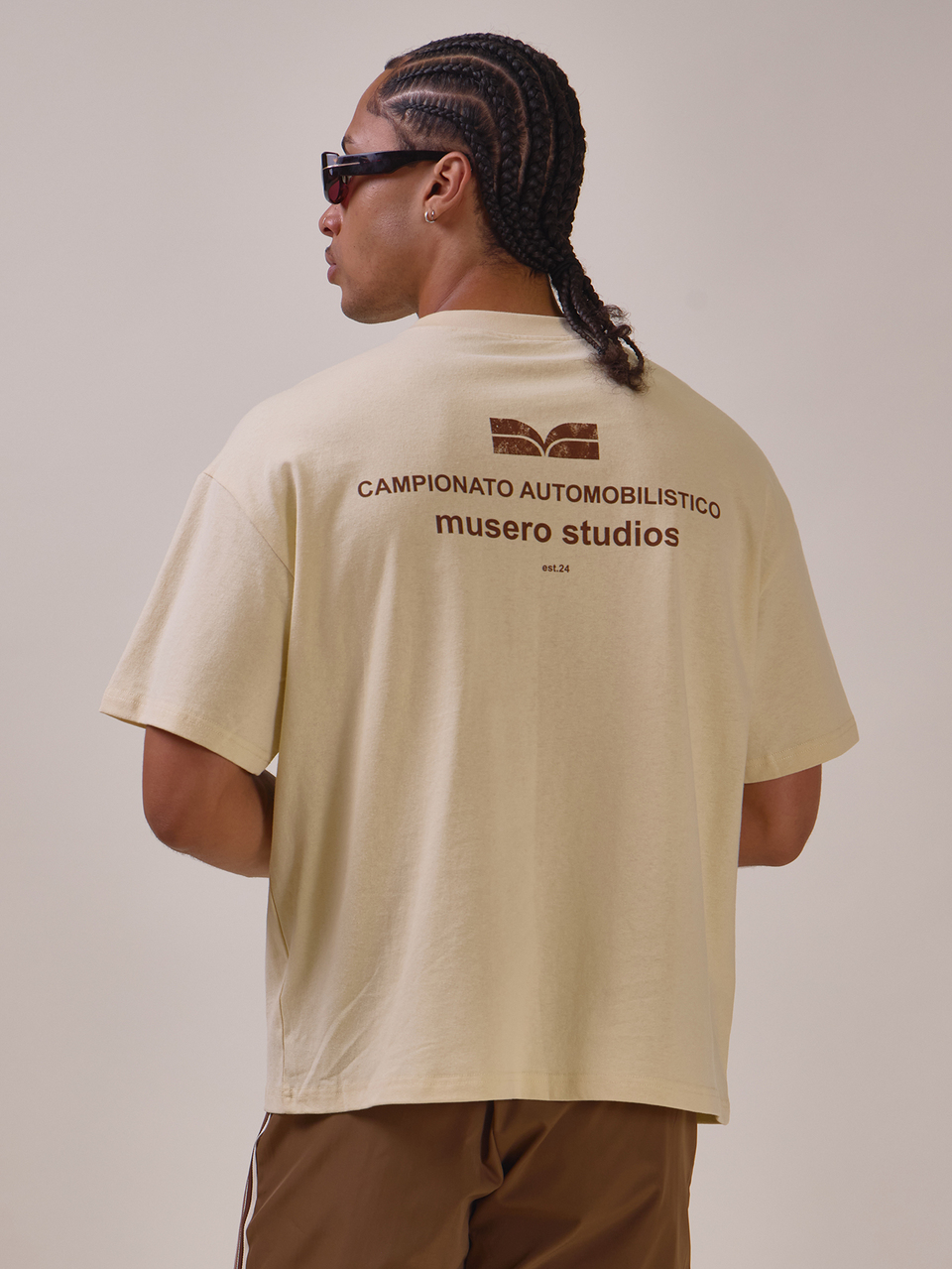 Oversized "Musero Studio" Crew Neck Graphic Tshirt Spring Summer Essentials