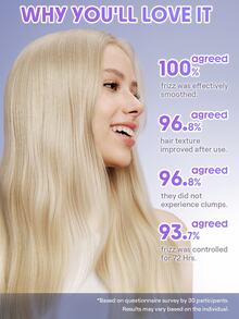 SHEGLAM HAIR كريم الشعر الغني "أون ذا جلو" لتنشيط الشعر في دقيقة واحدة - 70 غرام، ماسك للشعر، بلسم مرطب للشعر يُترك على الشعر، كريم يُترك على الشعر، تحكم في التجعد لمدة 72 ساعة، تغذية عميقة، حماية متعددة الفوائد للشعر التالف أو المجعد - ارجواني فاتح - مشاهدة 5