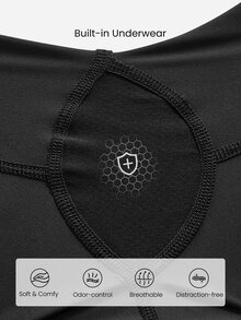 GLOWMODE 4.5" VitalSwift Fast Moves Lightweight Quick-Dry Stretchy Odor Control Zipper Pocket Shorts Tennis Running Workout Gym For Thick Thighs - Black - View 6