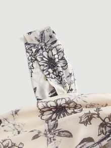SHEIN MOD 女款優雅花卉印花無袖多色洋裝，夏季 - 彩色 - 查看 5