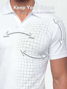 TekDrob Double Anti-Odor Polo With Regular Fit And Buttonless Detail - White - View 3