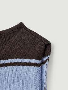 SHEIN MOD Women's Striped One Shoulder Knit Shirt Chic Short Sleeve Top,Ribbed Tops For Women,New Arrivals In Ladies Top Knit,Autumn Wardrobe Styling - Multicolor - View 8