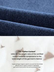 Everyssa Summer Casual Vintage Business Wide Leg High Waist Long Ruffle Blue Going Out Daily Wear Jeans For Women - Dark Wash - View 7
