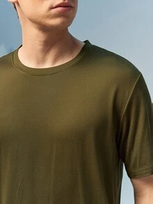 Caldwick 5 件装 男士常规款夏季基本款短袖 T 恤，纯色休闲运动轻便上衣 - 彩色 - 查看 8