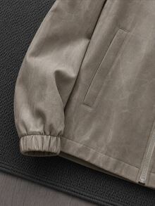 Manfinity VCAY Men's Autumn Fashion Vintage Jacket - Brown - View 5
