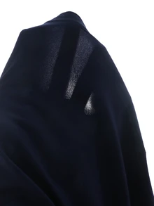1件女童短袖休閒Ins風舒適寬鬆百搭蕾絲飾邊領口鈕扣裝飾T恤 - 藍色 - 查看 5