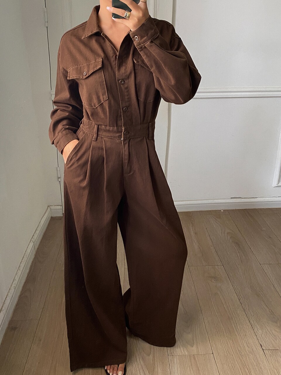 Women's Waist-Cinching Urban Casual Denim Overalls And Jumpsuits