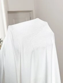 SHEIN Maternity Summer Casual Solid Color Batwing Sleeve Thin Jacket Fall - White - View 10