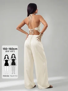 SHEIN PETITE Women Two-piece Outfits - Aprikot - View 2
