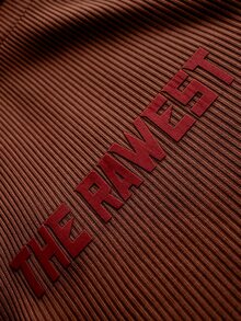 Manfinity Dauomo 時尚街頭男士短版字母印花背心 - 咖啡棕 - 查看 3