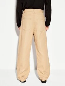 Colvenic Men's Casual Versatile Daily Wear Denim Jeans With Pockets - Coffee Brown - View 6