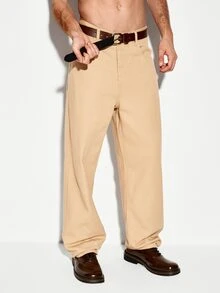Colvenic Men's Casual Versatile Daily Wear Denim Jeans With Pockets - Coffee Brown - View 5
