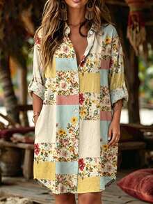 Breezaya Plus Size Dresses - Multicolor - View 1