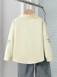 SHEIN Young Girls Blouses - Yellow - View 2