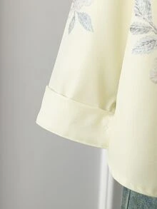 SHEIN Young Girls Blouses - Yellow - View 4