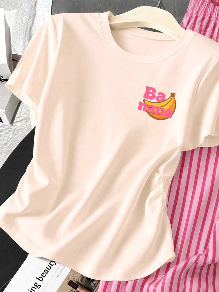 Tween Girls T-Shirt And Long Pants Knit 2 Pieces Set, Casual Daily Fashion Versatile - Multicolor - View 7