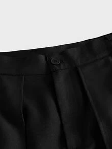 AXEPEAK Men's Fashion Asymmetric Commuter Pants - Black - View 4
