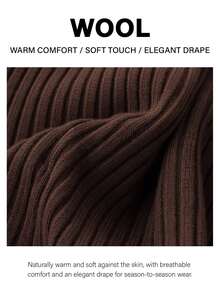 Anewsta Essential Solid Color Elastic Ribbed Knit Tank Top, Minimalist Boat Neck, Slimming Fit, Sleeveless Outerwear/Base Layer Top - Coffee Brown - View 2
