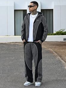 Devon Thys 男士双色拼接夹克套装 - 彩色 - 查看 5