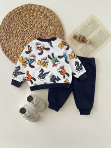 Newborn Baby Sets Autumn Winter - Royal Blue - View 2