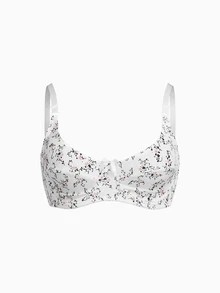 Slumbrini 3pcs Plus Size Printed Fashion Bras For Women, Adjustable Straps, Supportive, Thin Fabric, Underwire, Suitable For Larger Busts - Multicolor - View 5