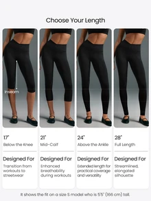 GLOWMODE 28" FeatherFit™ Crossover Red Leggings Gym  Spring Summer - Fiery Red - View 2