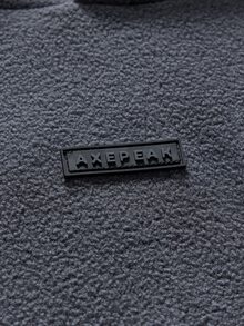 AXEPEAK 男士針織時尚日常年輕休閒寬鬆長袖連帽衫 - 深灰色 - 查看 5