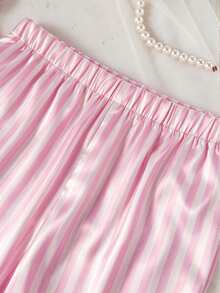 Girls' Solid Color Satin Ruffle Sleeve Long Sleeve Pants With Pockets And Embroidery 2 Pieces Set, Spring/Autumn - Multicolor - View 4