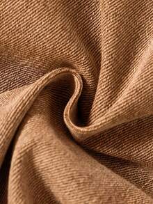 SHEIN Casual Elastic Waistband Adjustable Drawstring Versatile Solid Color Slim Fit Stretch Skinny Jeans, Suitable For Young Boys, Students, Campus, University Wear - Brown - View 8