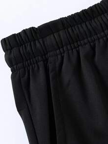 Gym Rark Men's Letter Print T-Shirt And Pants Sports Suit, Gym - Black - View 4