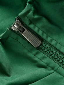Manfinity EMRG Men's Printed Casual Long Sleeve Outdoor Windbreaker Jacket, Long Sleeve Racing Jacket - Green - View 4