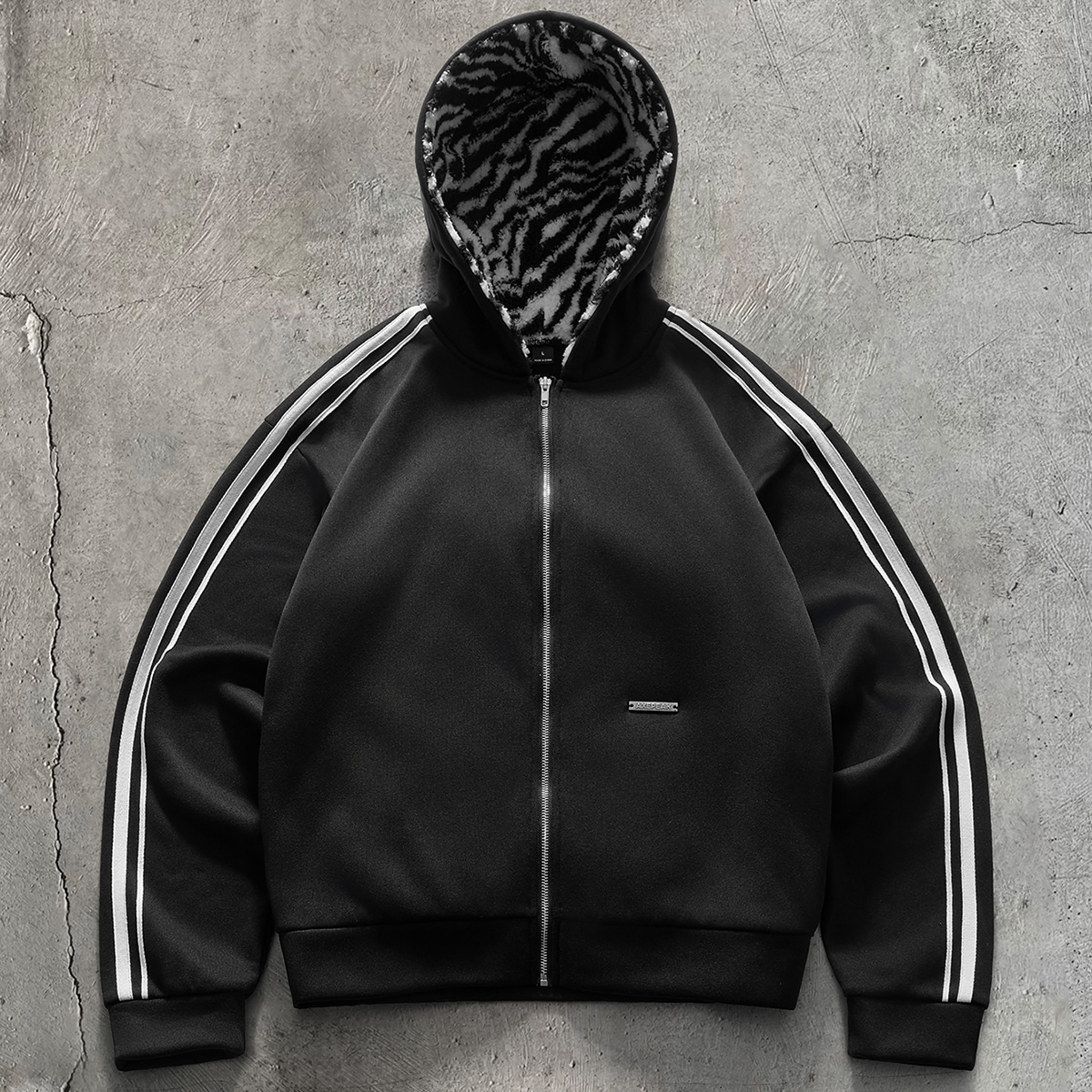 Men's Colorblock Striped Hoodie
