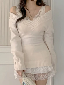 DAZY Women's Gentle Style Versatile Long Sleeve Sweater, Elegant For Daily Wear Fall - Apricot - View 10