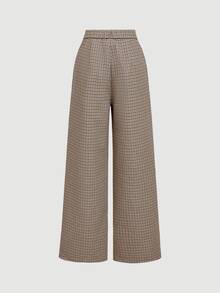 SHEIN MOD Plaid Waist Cinched Women's Long Sleeve Jacket And Pants Casual Suit Set In Fall/Winter,Christmas Clothes For Women,Women's Winter Clothes - Grey - View 9