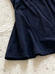 IslaSuriya 女款夏季休閒純色抹胸上衣 - 藏蓝色 - 查看 3