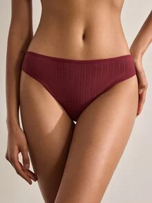 Ocili Sexy Thong Panty Set, 3pcs, Cotton Crotch, Thin & Sensual - Multicolor - View 6