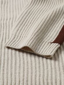 Manfinity EMRG Men Contrast Side Seam Drop Shoulder Cardigan - Apricot - View 6