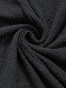 DAZY Long-sleeved Solid Color Warm T-shirt With Half High Collar - Dark Grey - View 5