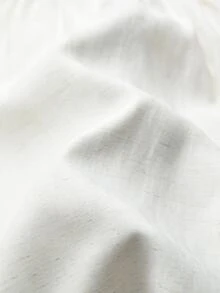 Colvenic Men's Casual Linen Textured Elastic Waist Shorts In Off-White - White - View 8