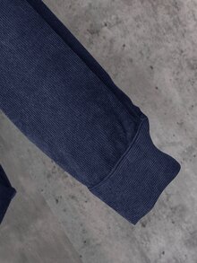 SHEIN Little Byeori 兒童青少年男孩純色單排扣休閒日常穿著襯衫 - 藏蓝色 - 查看 5