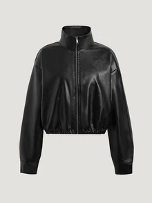 SHEIN Teen Girls Jackets - Black - View 3