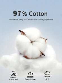 SHEIN BAE 97%纯棉女士休闲正装白色长裤 - 白色 - 查看 3