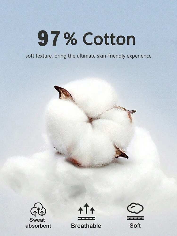 SHEIN BAE 97%纯棉女士休闲正装白色长裤 - 白色 - 查看 3