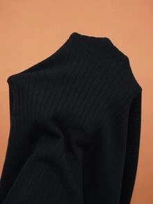Manfinity Dauomo Men's Casual Colorblock Trim Sweater, Autumn/Winter - Black - View 6